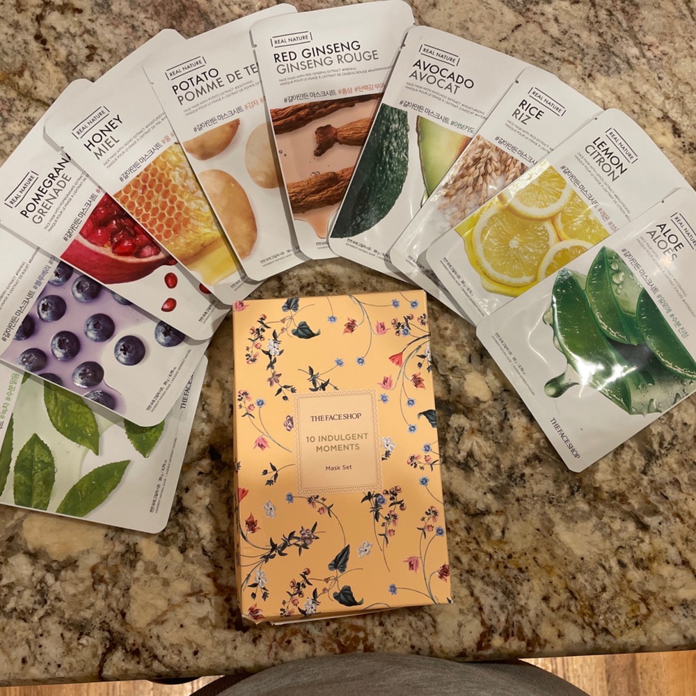 AVON The Face Shop 10 Indulgent Moments Mask Set Sheet Mask New In Box